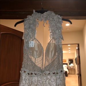 Robe Trompette Alberto Makali Verte émeraude - Taille 10, épaule Nue, Neuve Sans étiquette